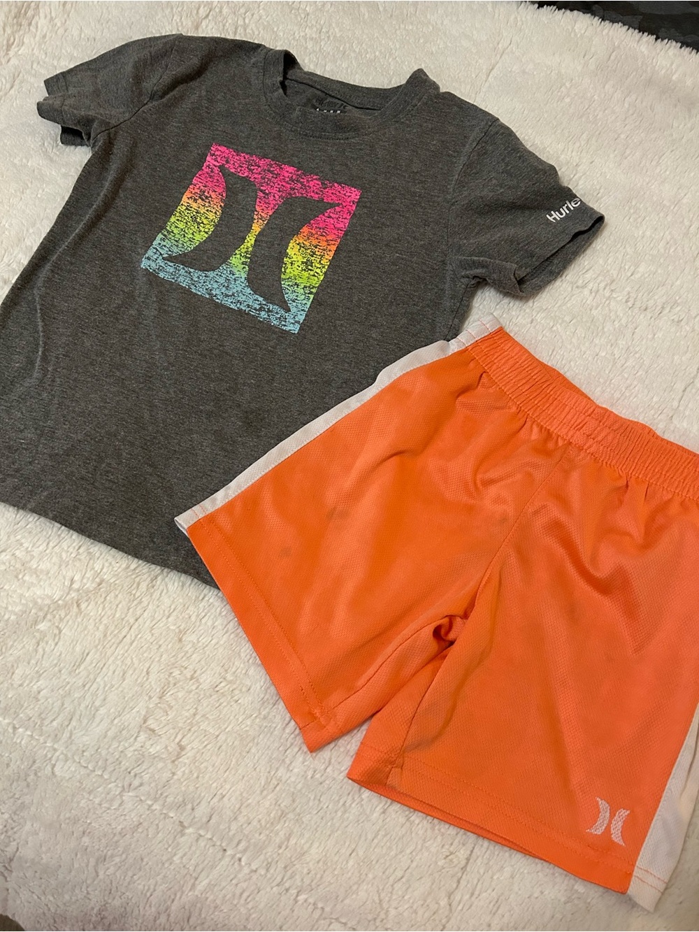Boys size 6 Hurley Shirt and Shorts